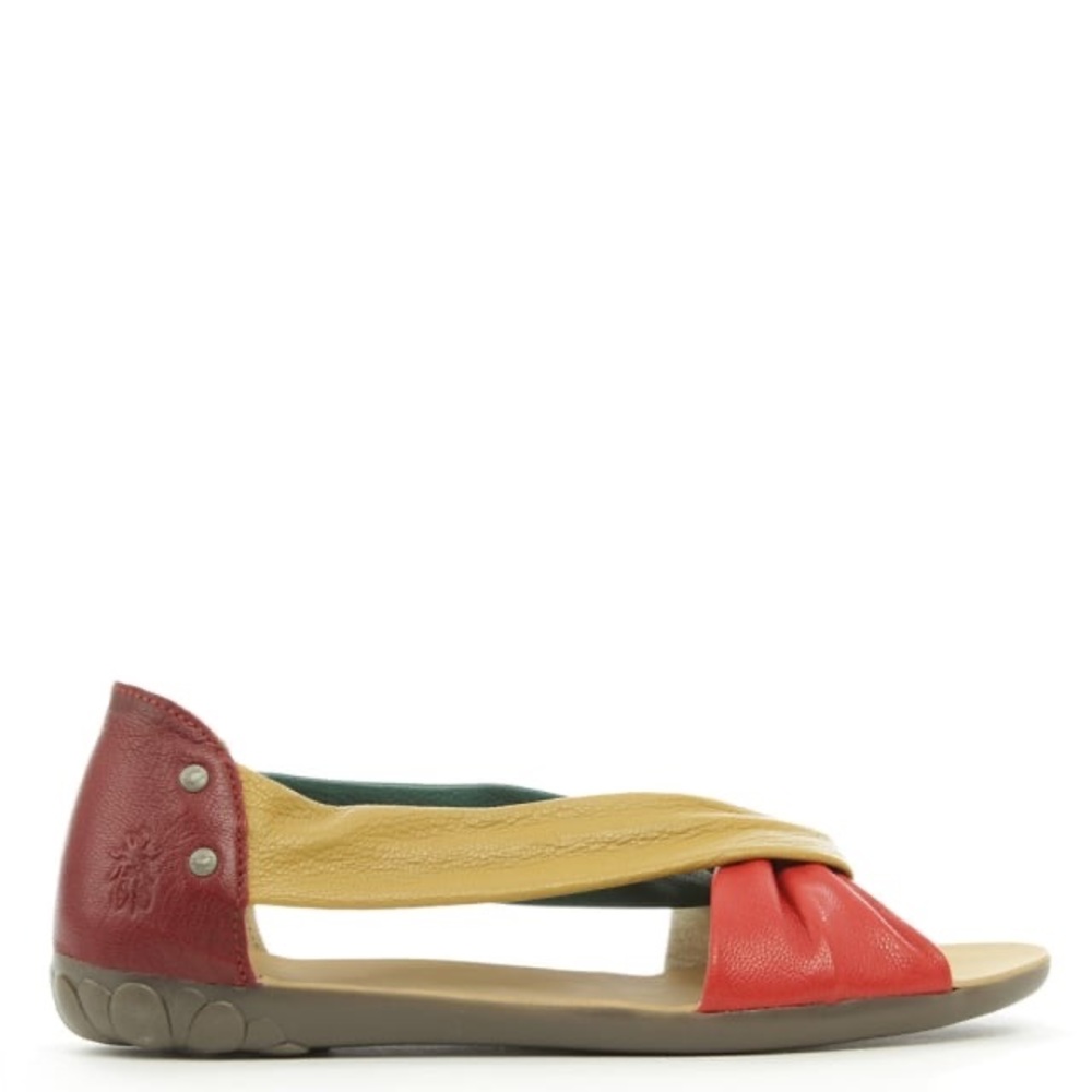 FLY LONDON
Faya Multicoloured Leather Twist Sandal - Picture 2 of 5